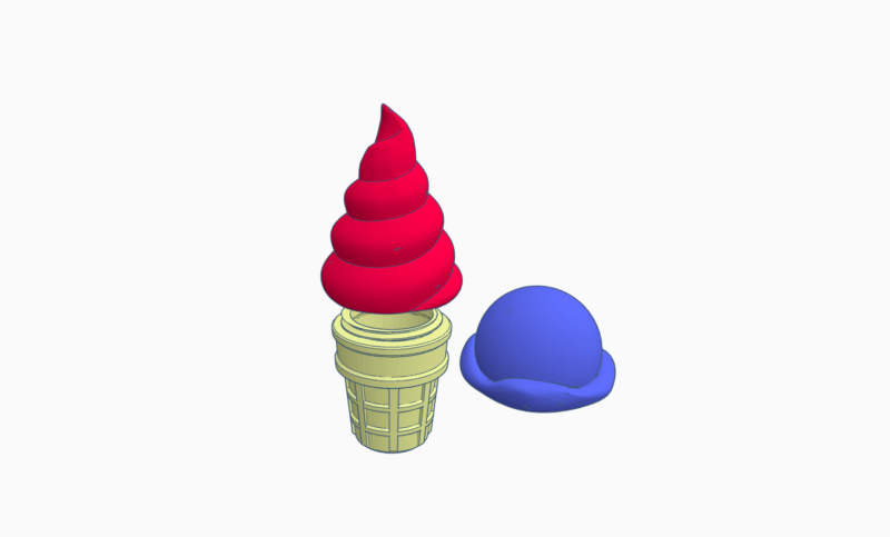 Ice Cream Cone (Swirl)